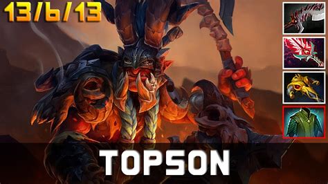 Topson Troll Warlord Mid New Patch D Dota Pro Mmr Gameplay