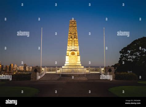 January The State War Memorial Cenotaph At Kings Park In