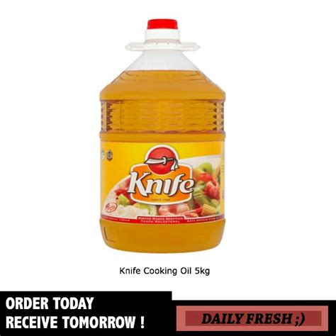 Knife Cooking Oil Minyak Masak 5kg Shopee Malaysia