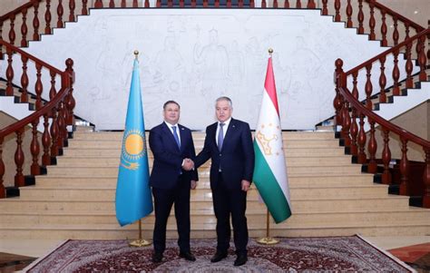 The Minister Of Foreign Affairs Of Kazakhstan Murat Nurtleu Held