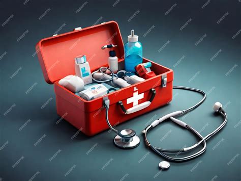 Premium Photo First Aid Kit Ambulance Emergency Box Medical Help Suitcase Healthcare Emergency