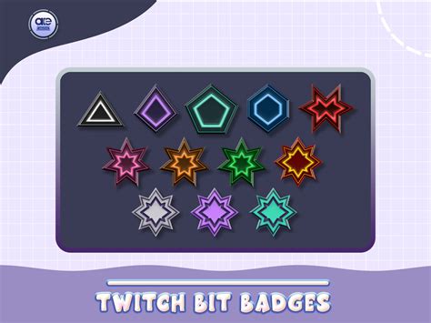 ArtStation - Twitch Bit Badges Levels, Cheer Badges, Bit Badges, Subscribe Badge, twitch, sub ...