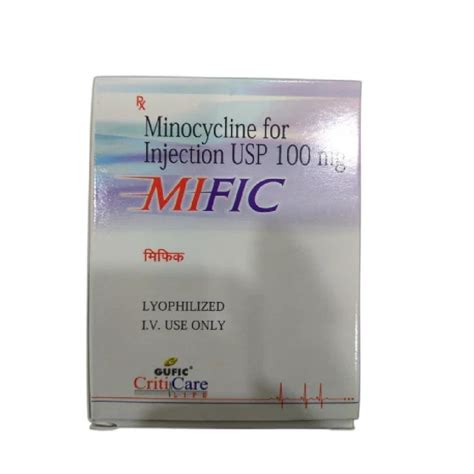 Minocycline 100 Mg Injection At Rs 850 Box Minocycline Injection In