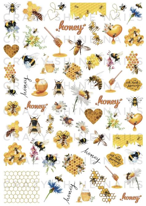 Sticker Abejas Mini Crazy Shine Nails ENAILS