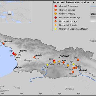 Location Map Of The Investigated Sites Abbreviations For Sites In