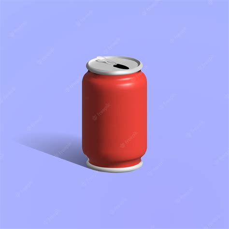 Premium Vector Soda Can 3d Icon Red Soda Can 3d Icon