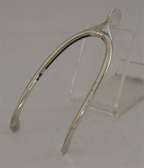 Rare Asprey Edwardian Antique Sterling Silver Wishbone Sugar Tongs