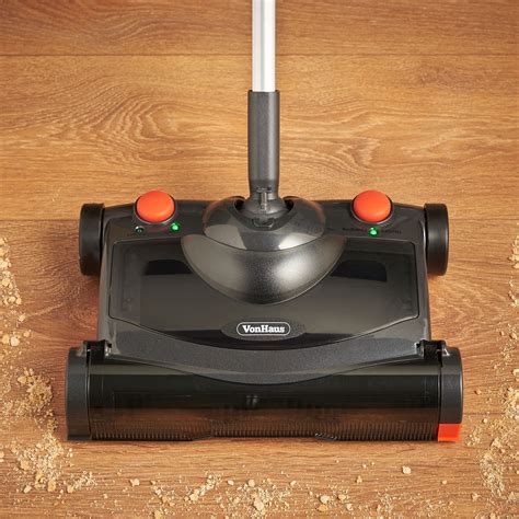 VonHaus Electric Floor Sweeper - Cordless/Wireless Rechargeable Floor ...