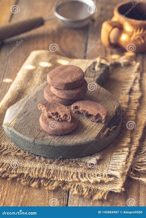 Mantecados Type Of Spanish Crumbly Cookie Stock Image Image Of
