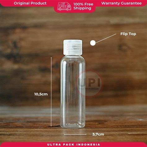 Jual Botol Pet Br Ml Clear Flip Top Fliptop Plastic Bottle