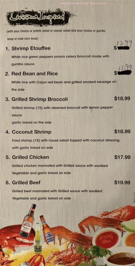 Online Menu Of Mr Q Crab House Restaurant Chalmette Louisiana 70043