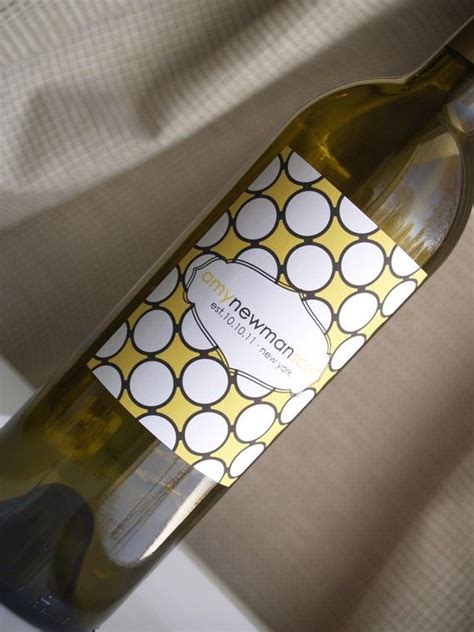 Diy Printable Wine Bottle Label For Any Event In Circle Modern Print