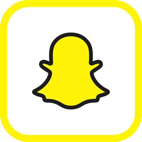 Snapchat logo icon, social media icon 23741099 PNG