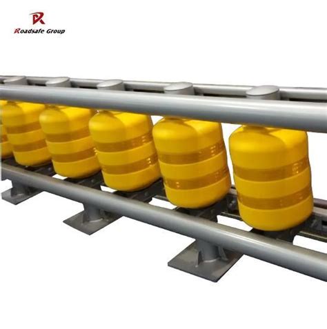 Highway EVA Rolling Guardrail Buckets Customized Roller Barrier China