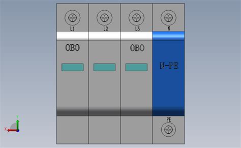Obo浪涌保护器solidworks 2016模型图纸下载 懒石网