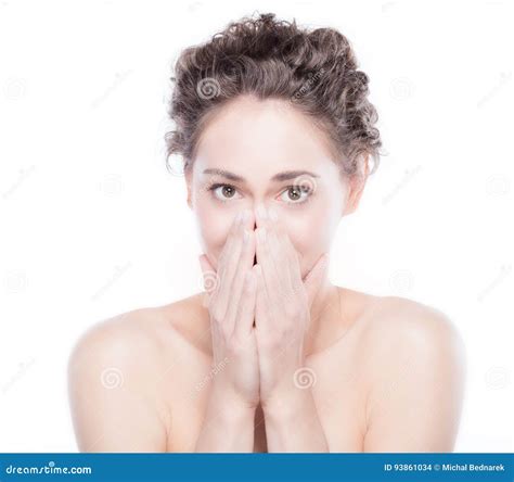 Scared Naked Man Stock Photo Cartoondealer