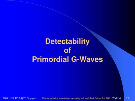 Ppt Cosmic Polarization Rotation Cosmological Models And