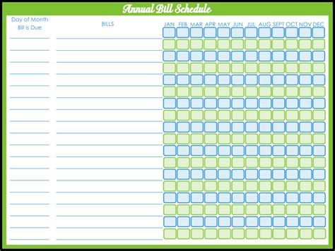 Monthly Bill Payment Schedule - 10 Free PDF Printables | Printablee