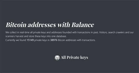 Btc Private Key Database With Balance BTC Profits