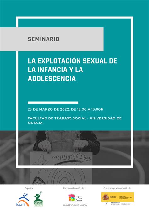 Seminario De Formación En Murcia La Explotación Sexual De La Infancia