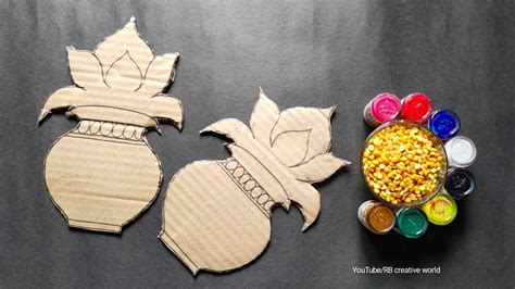 Beautiful Diwali Wall Hanging Making With Cardboard Diwali Decoration