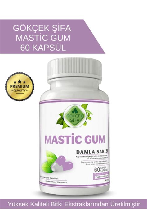 Gökçek Şifa Mastic Gum Kapsül 60 Kapsül X 1000mg Fiyatı Yorumları