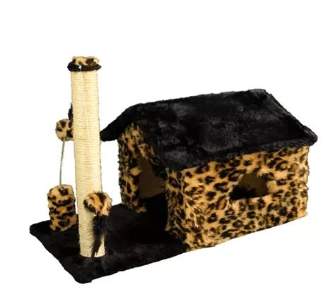 Casa Arranhador Toca Brinquedo Gato Poste Dobravel Sisal Pet Frete grátis