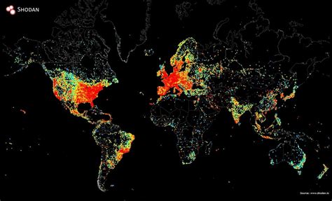 Map Shows All The Devices In The World Connecte