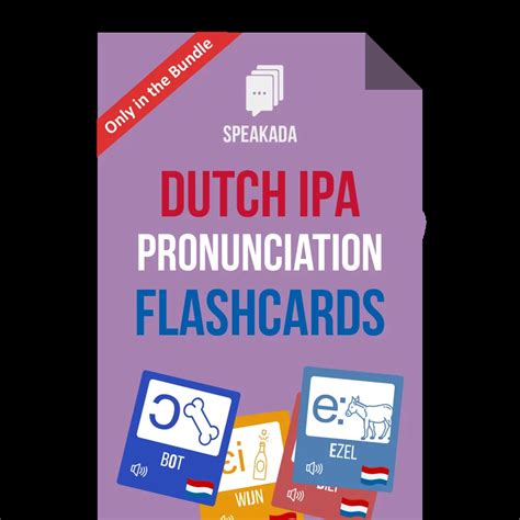 Dutch Pronunciation Guide Dutch Ipa Flashcards For Anki Speakada