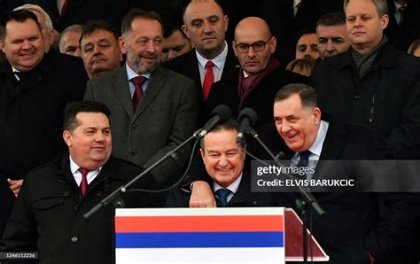 Bosnian Serb Leader Milorad Dodik And Foreign Minister Of Serbia