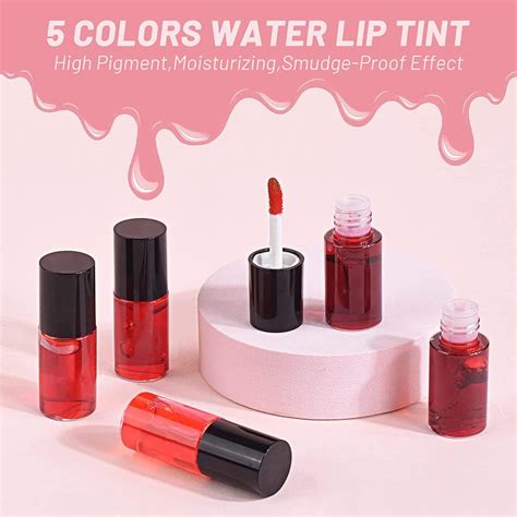 3 Colors Lip Stain Tint Set Hydrating Mini Liquid Lipsticks And Cheek