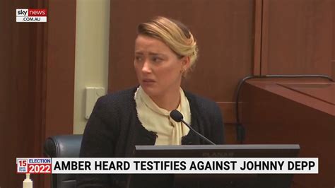 Amber Heard Gets Emotional In Testimony Against Johnny Depp Sky News