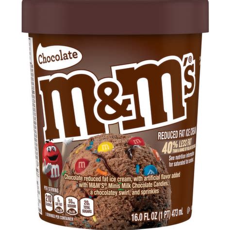 Mandm S Ice Cream Reduced Fat Chocolate