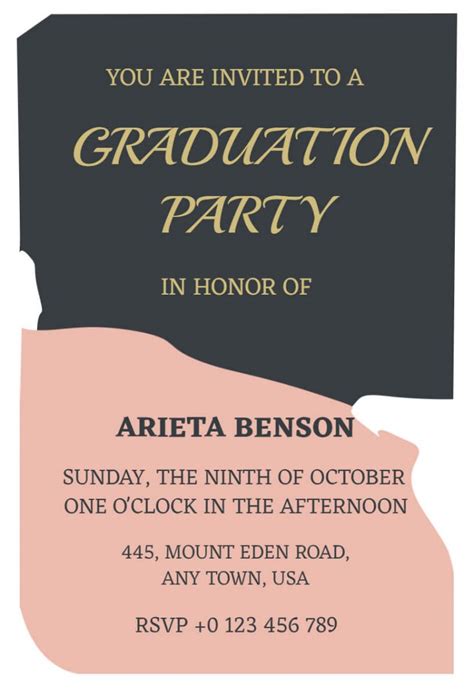 Graduation Party Invitation Ideas & Examples