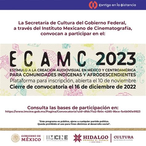 Ecamc Secretar A De Cultura Del Estado De Hidalgo