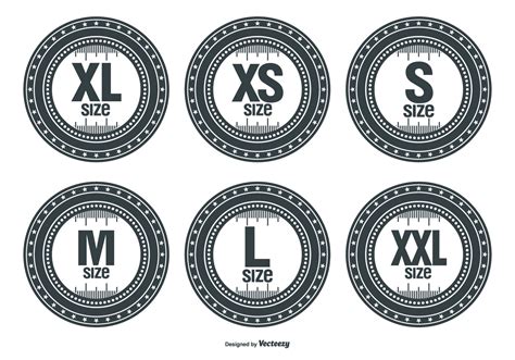 Size Vector Labels 117117 Vector Art at Vecteezy