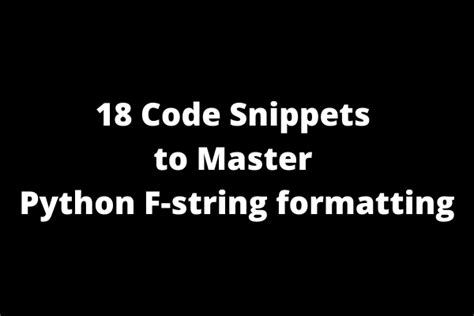 Mastering Python F String Formatting A Trader S Guide