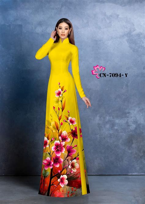 Vietnamese Women Ao Dai Dress With Pants Custom Size D Imprinted