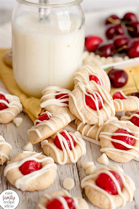 Cherry Thumbprint Cookie Recipe The Best Christmas Cherry Cookies