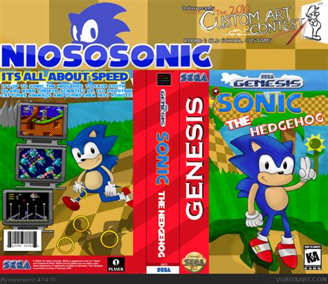 Sega Sonic The Hedgehog Box Art