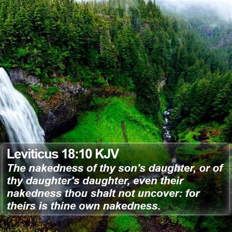 Leviticus 18 10 KJV The Nakedness Of Thy Son S Daughter Or Of Thy