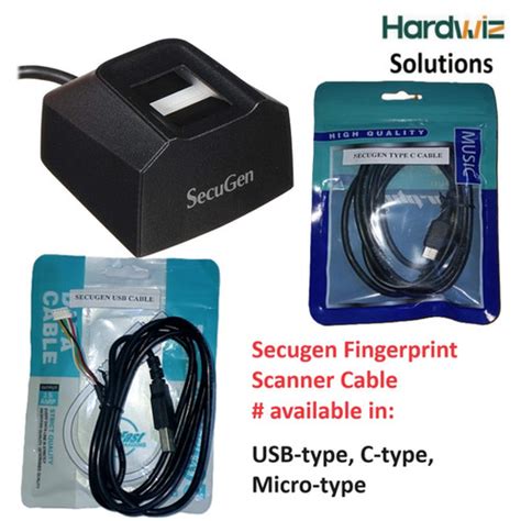 Cable Secugen Fingerprint Scanner Device Hardwiz Solutions