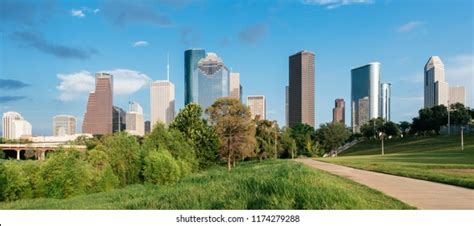 Houston Downtown Skyline Stock Photo (Edit Now) 1174279288