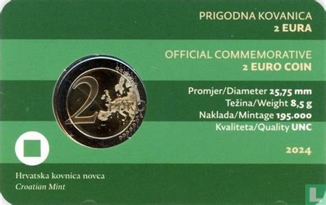 Croatie Euro Coincard Croatian Towns The Old Town Of