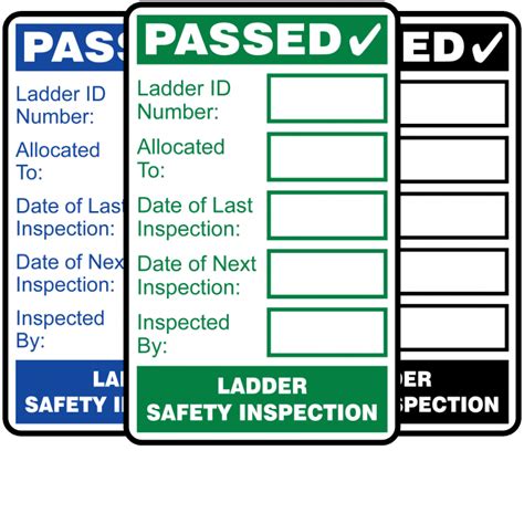 Buy Ladder Inspection Labels Free Fast Delivery