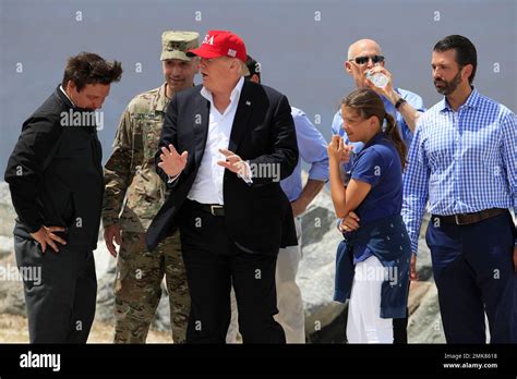 President Donald Trump With From Left Florida Gov Ron Desantis Sen