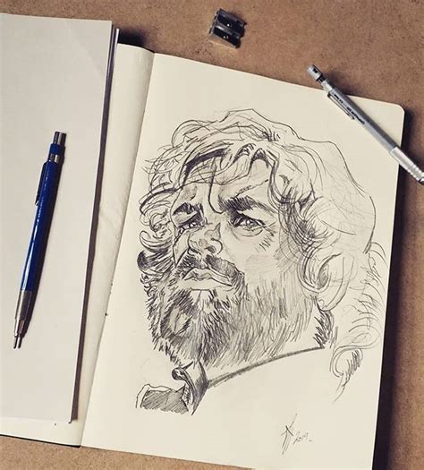 Tyrion Lannister Pencil Sketch Love This Guy Gameofthrones