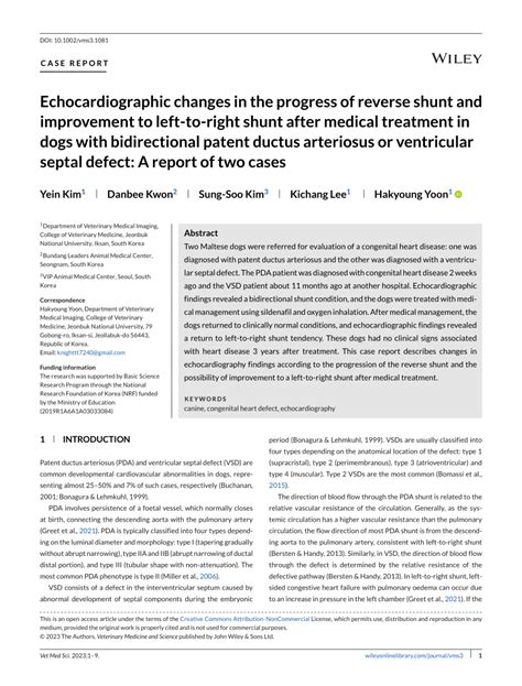 Pdf Echocardiographic Changes In The Progress Of Reverse Shunt And