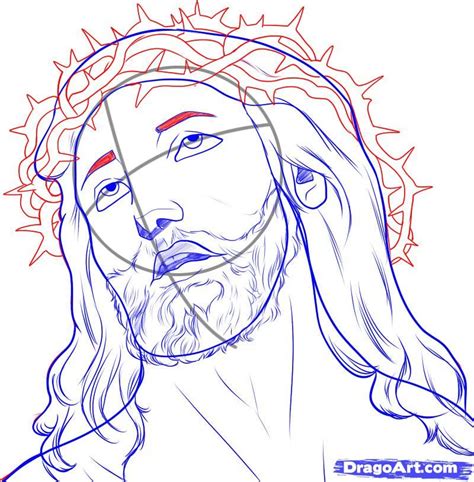 How To Draw The Face Of Jesus