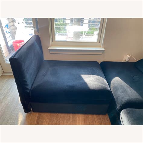 IKEA Velvet Sectional AptDeco